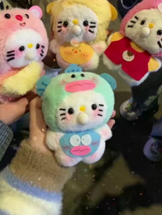 丑鱼KT猫来啦!录音吐泡会吱吱,DIY挂件萌趣无限!