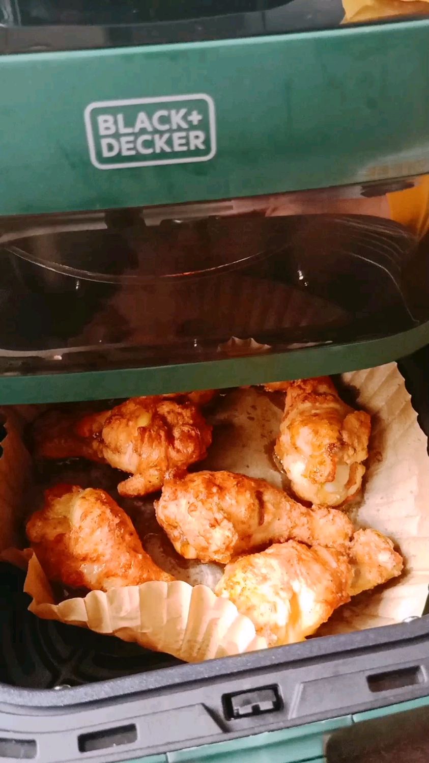 超简单的空气炸锅香酥鸡腿～