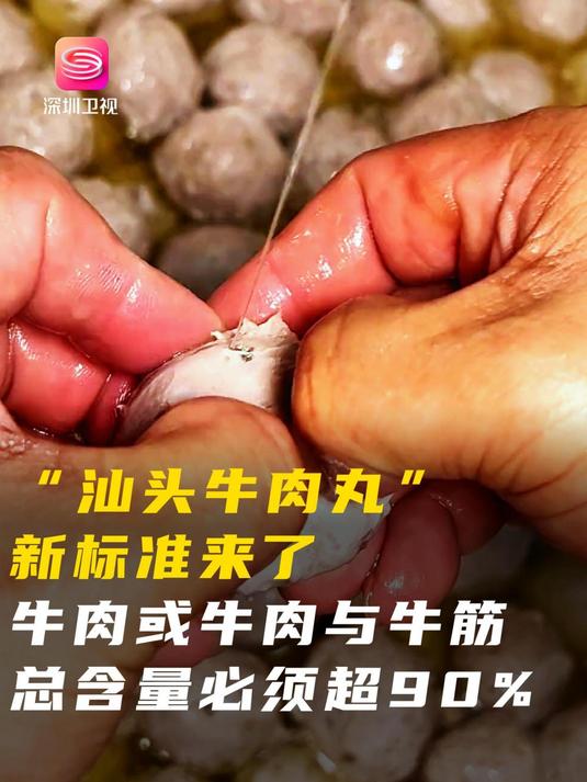 “汕头牛肉丸”新标准来了