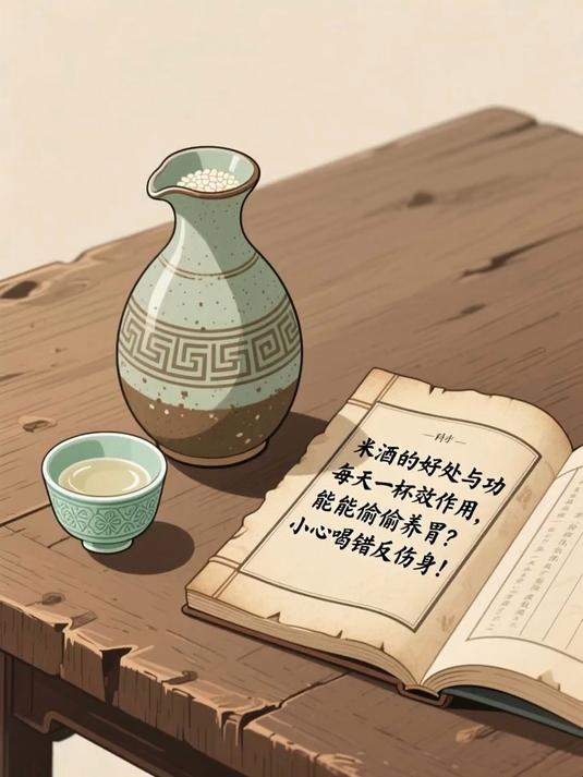 米酒的好处与功效作用，每天一杯竟能偷偷养胃？小心喝错反伤身！#健康扬帆季#
