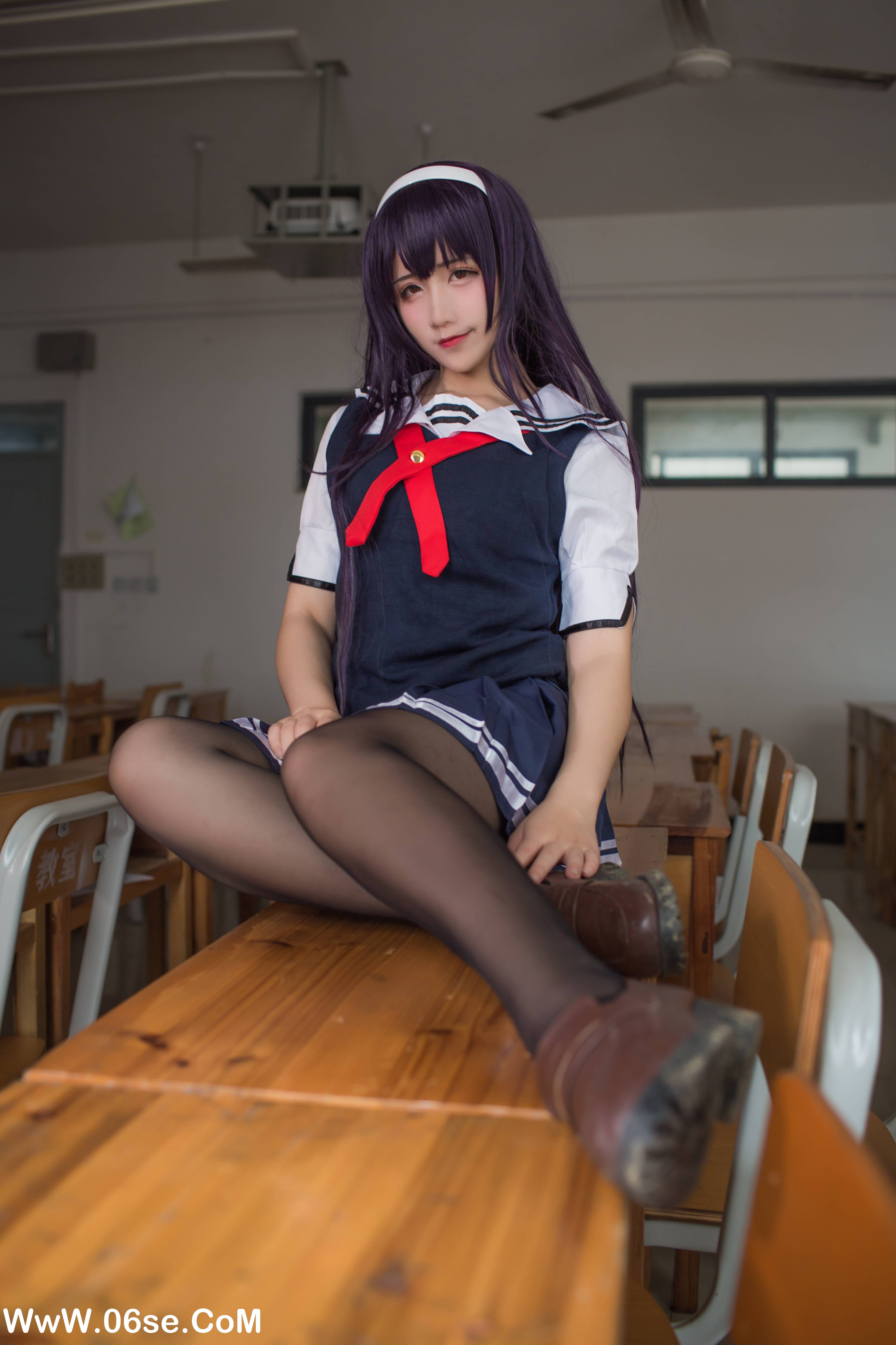 图片[27]-九曲Jean NO.039 – 霞之丘诗羽夏季校服[40P349M]-六色网