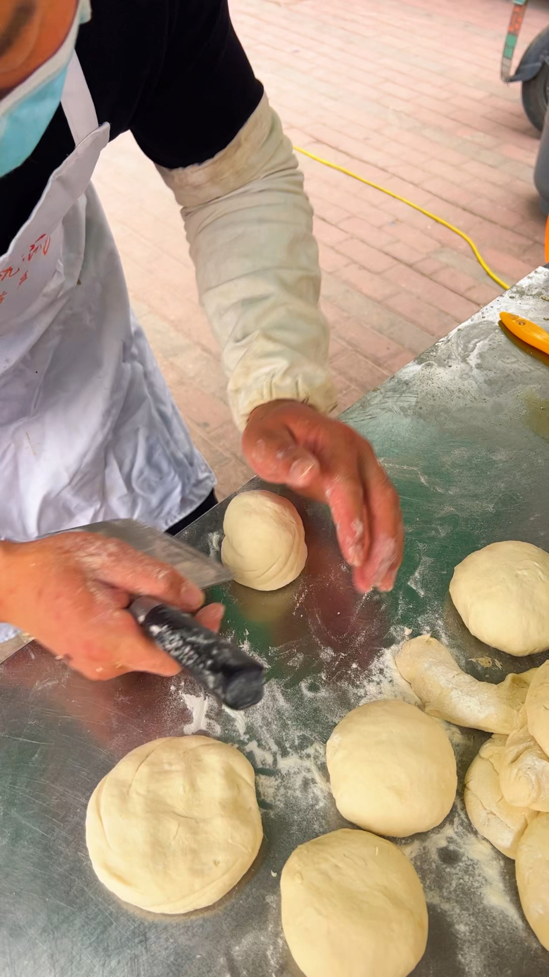 你能学会了吗烧饼砍花边