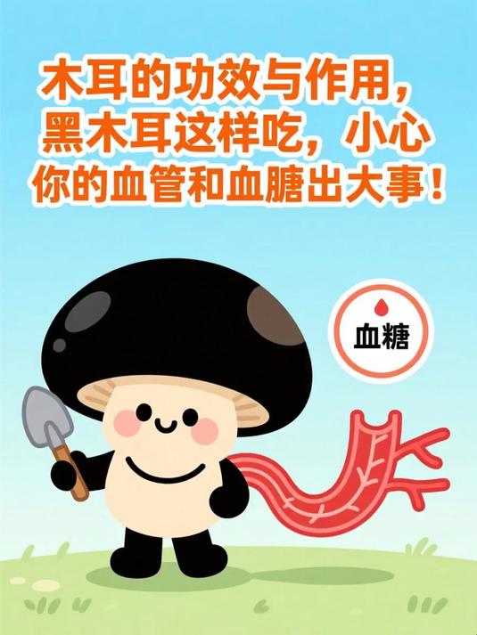 木耳的功效与作用,黑木耳这样吃,小心你的血管和血糖出大事!#健康扬帆季#
