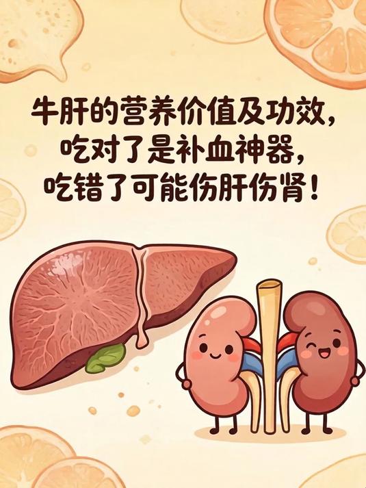 牛肝的营养价值及功效，吃对了是补血神器，吃错了可能伤肝伤肾！