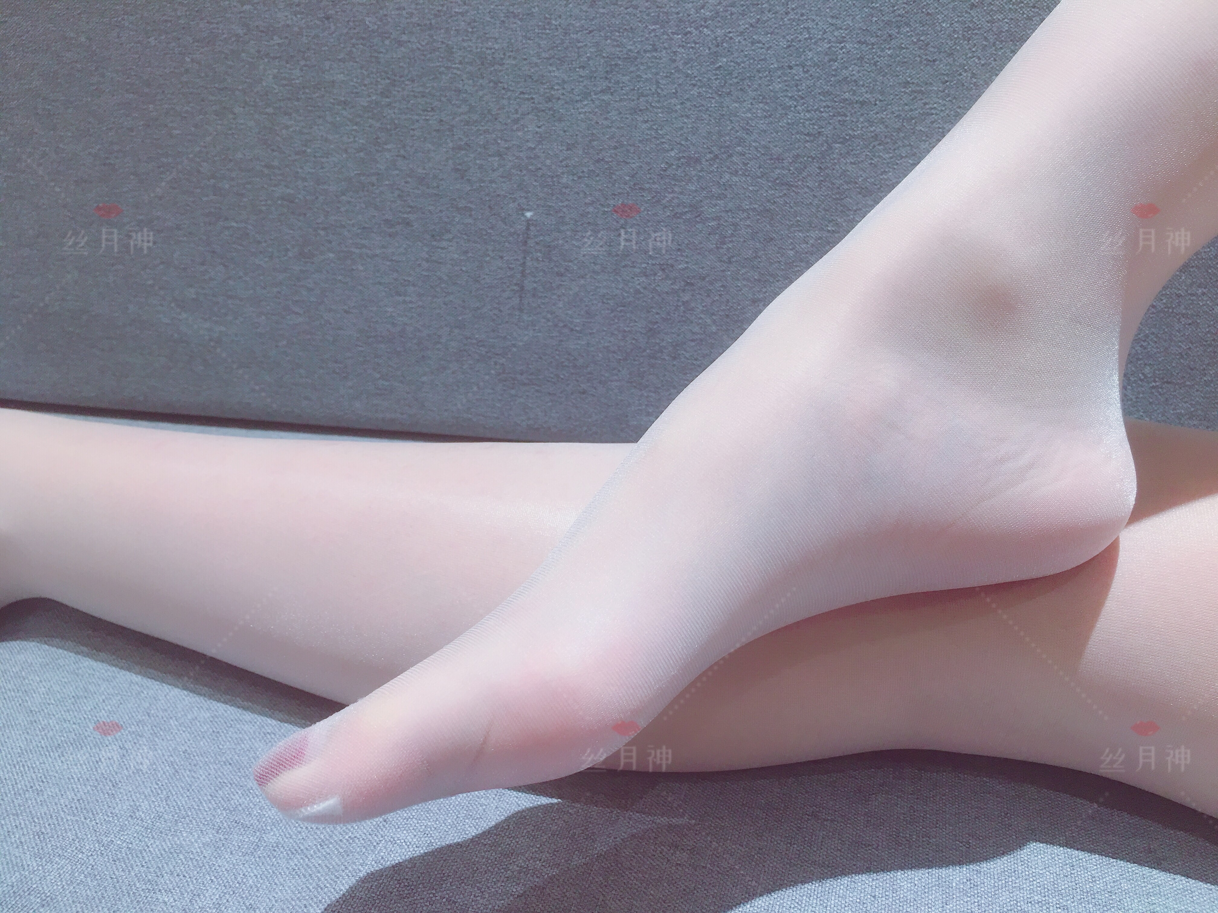 图片[8]-丝月神 NO.018 白色筒袜肉丝杏色高跟[31P62M]-六色网