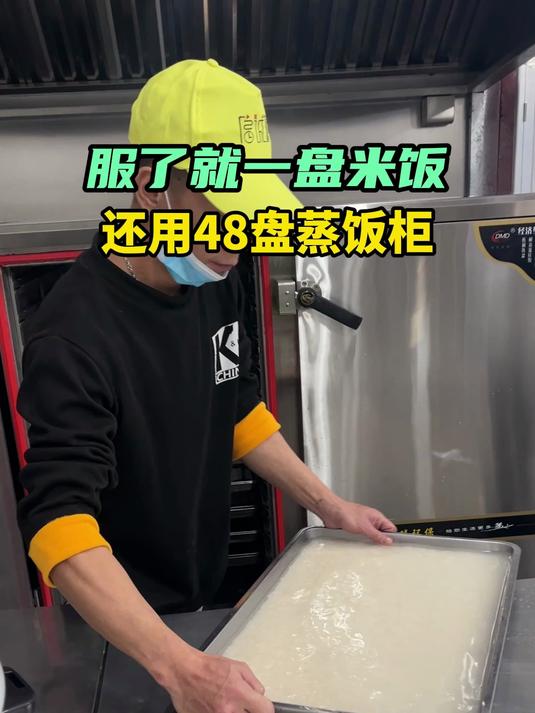 自动蒸饭柜太好用了,一盘米饭也用它
