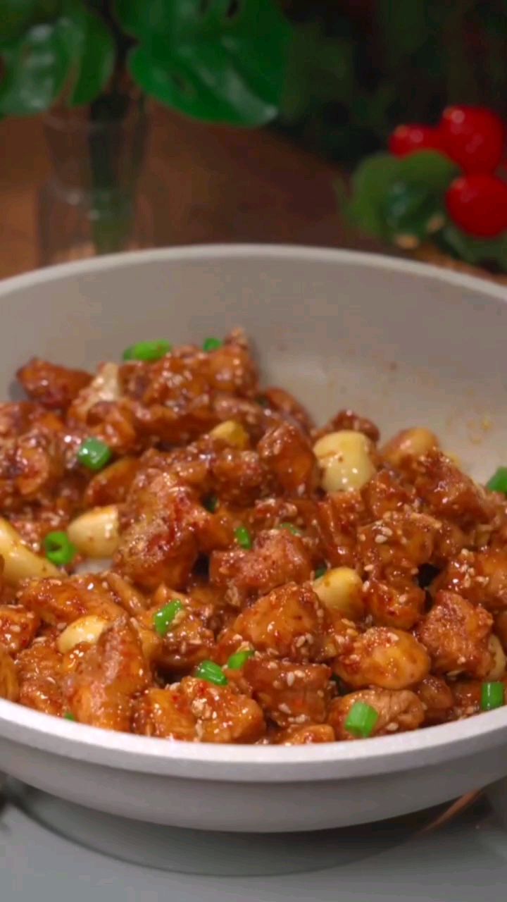 孜然鸡丁,香辣入味,做法简单