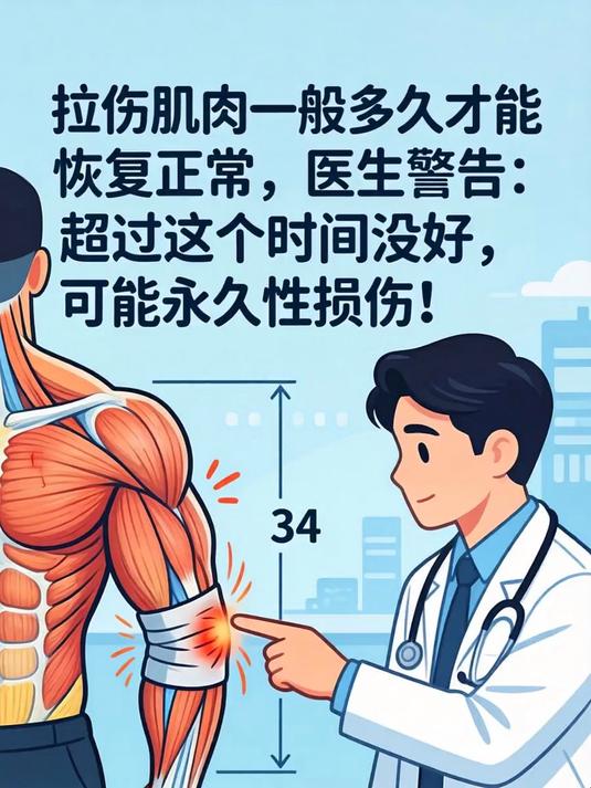 拉伤肌肉一般多久才能恢复正常,医生警告:超过这个时间没好,可能永久性损伤!