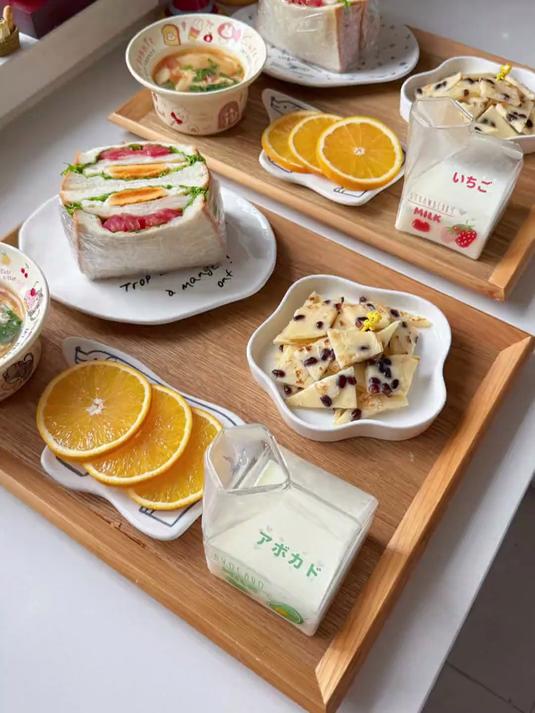 #热爆趣创赛#小朋友早餐鸡排三明治+奶香山药饼+番茄剪刀面