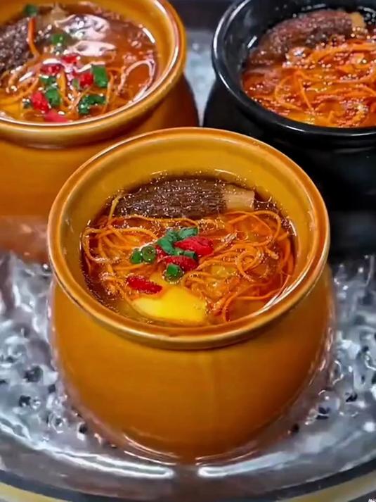 隔水炖陶瓷煨汤汤盅，带盖汤罐瓦罐炖盅