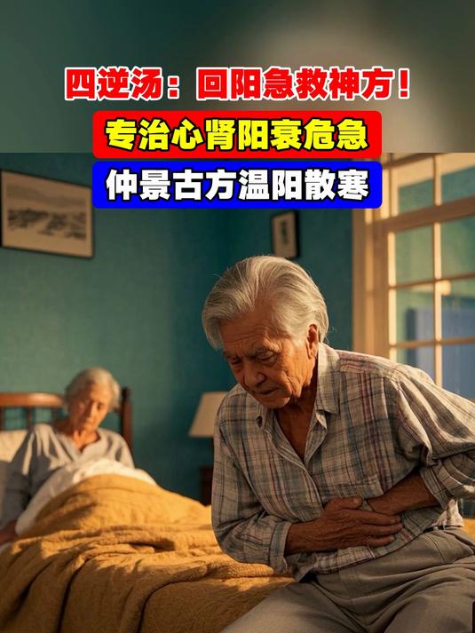 四逆汤：回阳急救神方！专治心肾阳衰危急，仲景古方温阳散寒