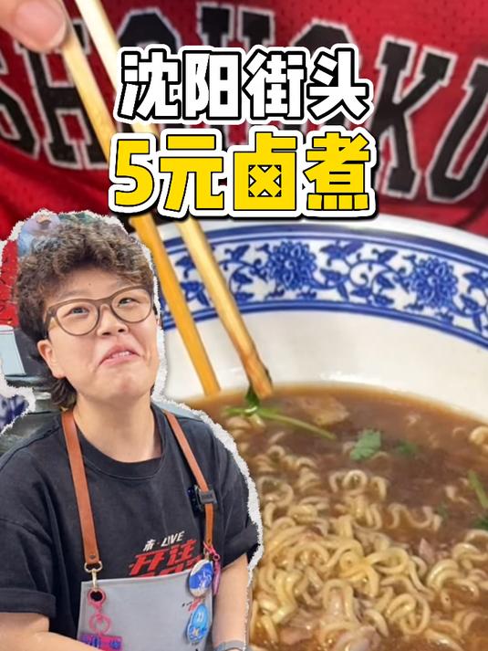 沈阳街头5元一份正宗东北老北京卤煮火烧,主打爱吃不吃超有戏