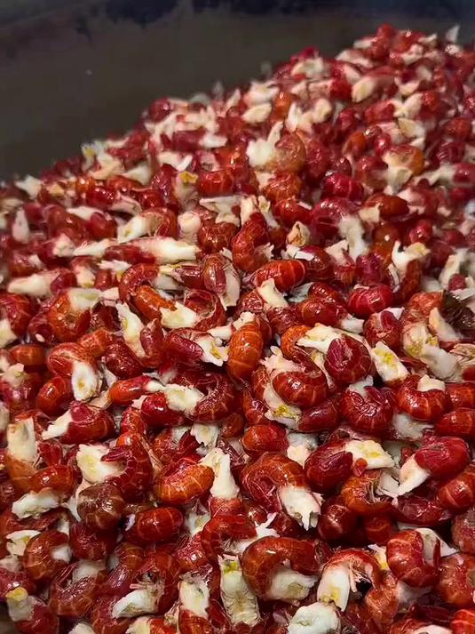 鲜京采无冰小龙虾尾（特大级）净虾重2斤（70-80粒/斤）无添加生鲜