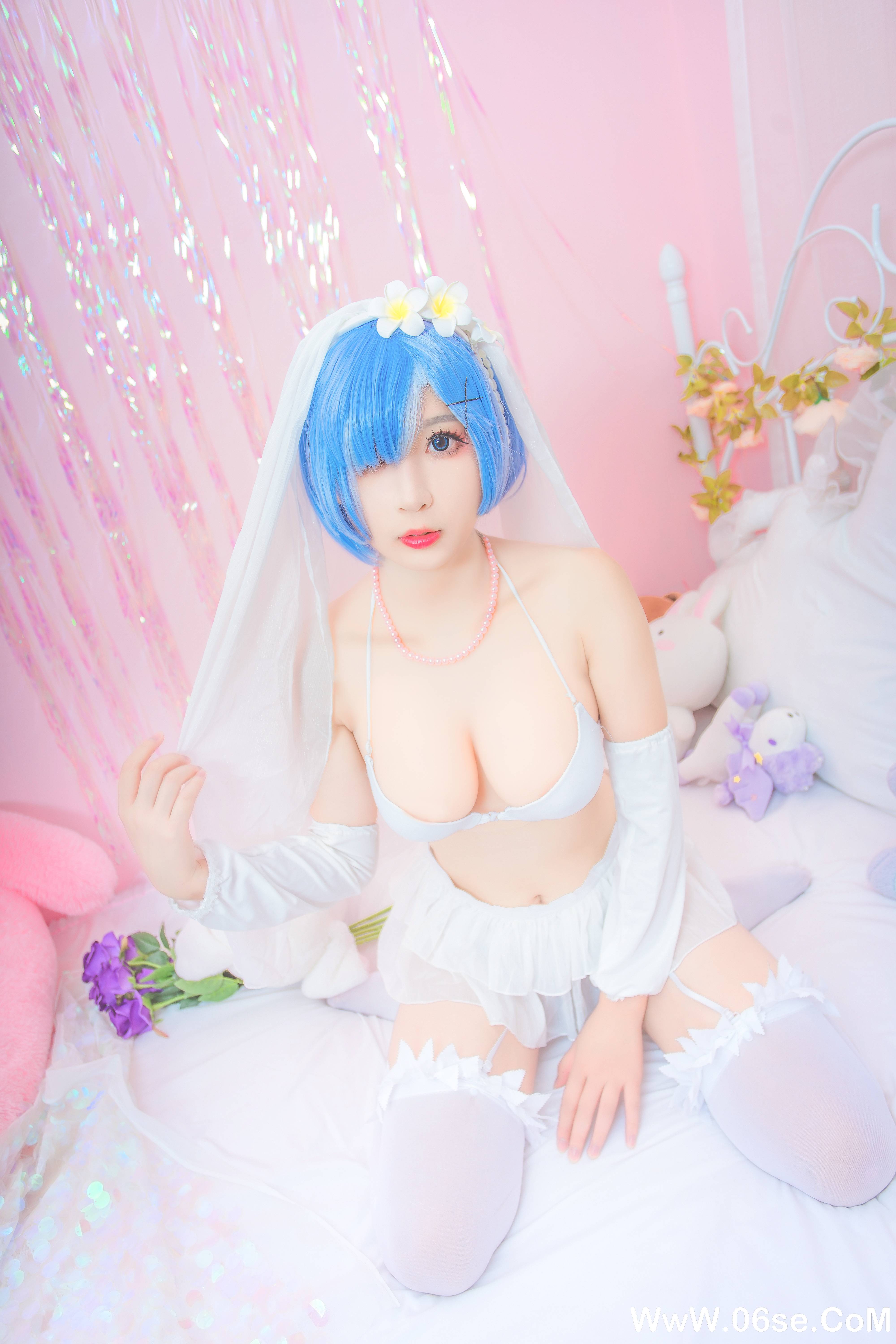 图片[9]-黑米粥 NO.011 – 蕾姆婚纱 [9P86M]-六色网