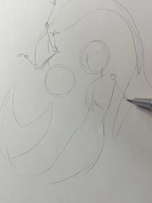 突然想画美人鱼耶，我的绘画流程是这样滴