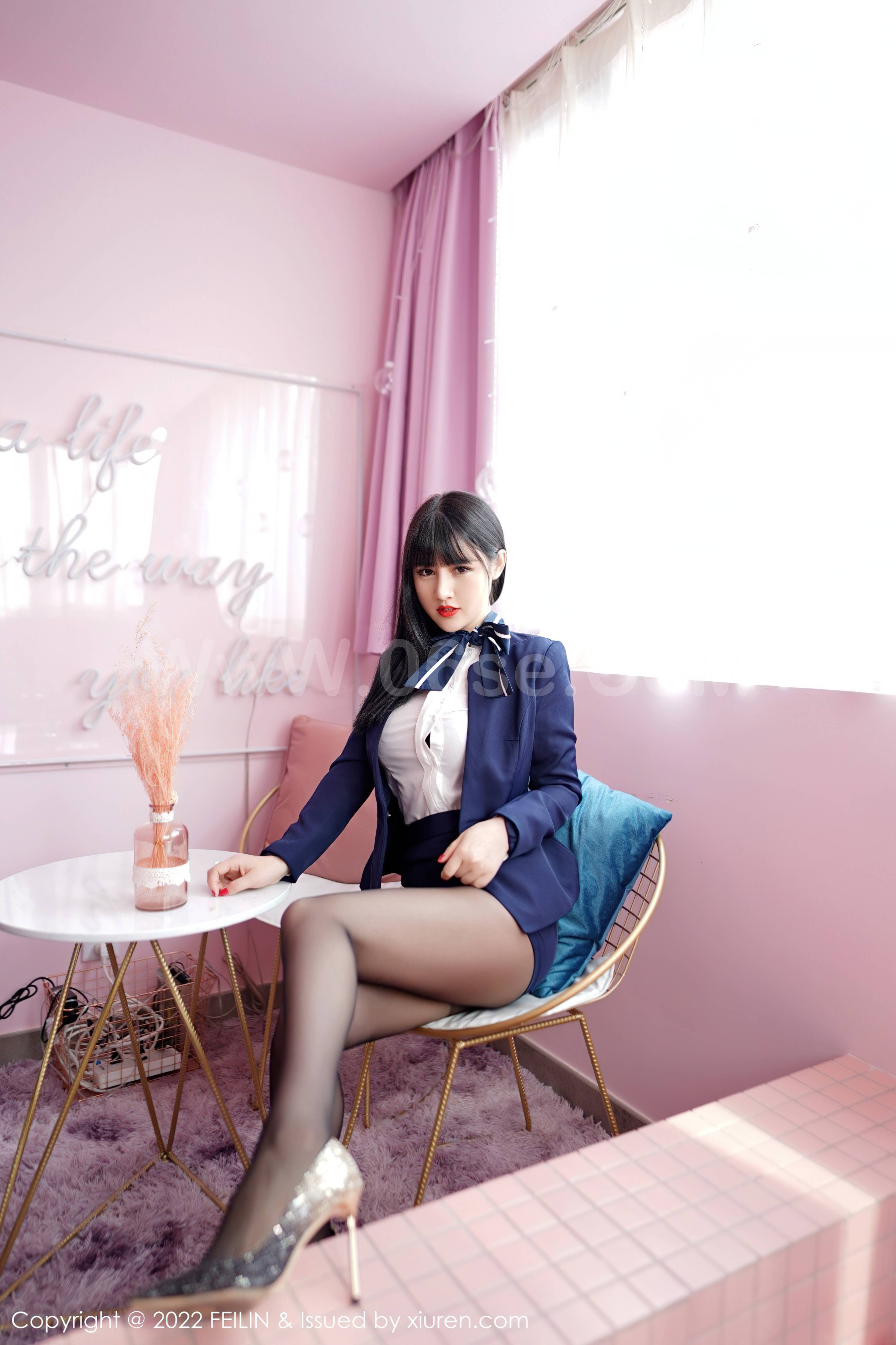 图片[6]-[FEILIN嗲囡囡] 2022.03.08 Vol.432 诗诗kiki[86P]-六色网