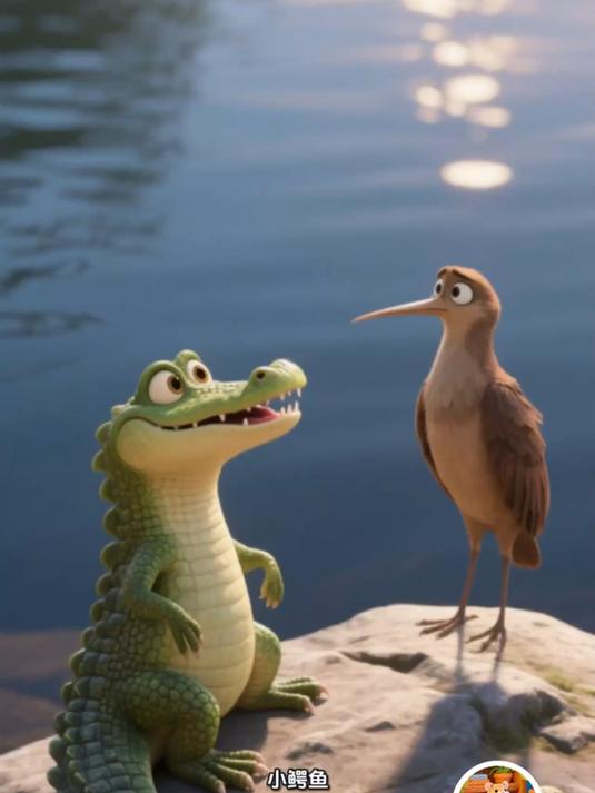 睡前故事:小鳄鱼和牙签鸟