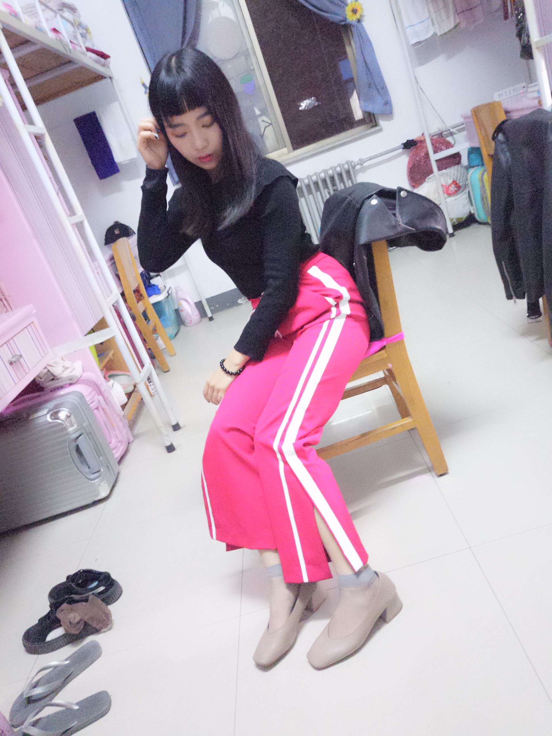 图片[28]-学妹校园寝室短丝系列002期 张梦想[104P201M]-六色网
