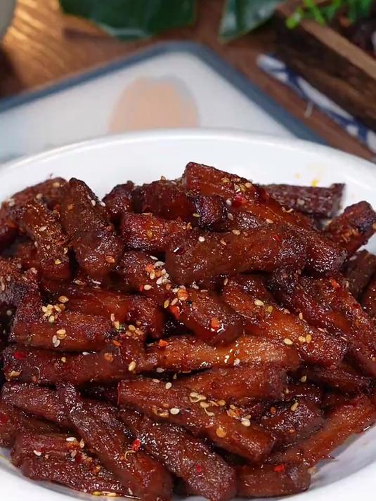 牛肉干简单两步,自己在家就能做的牛肉干