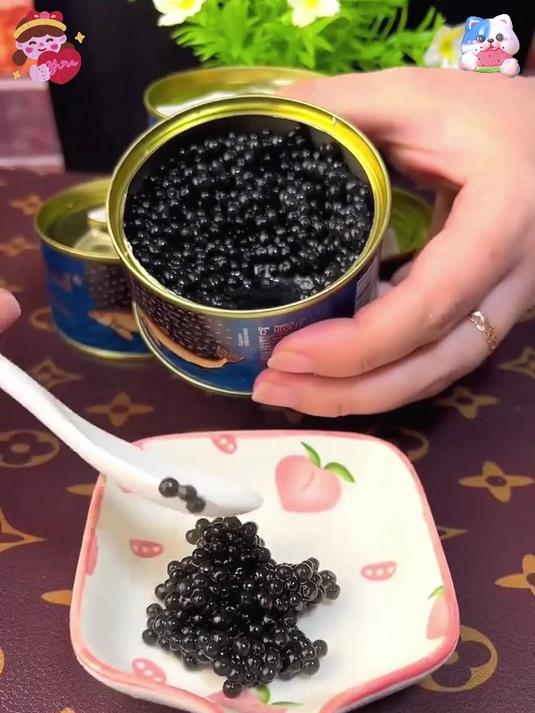 俄产鱼子酱!细腻弹润,一口品尽高端鲜!