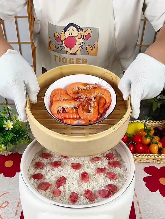 为啥你家包子不好吃，你用这个竹笼蒸锅试试，包子米饭都贼香！