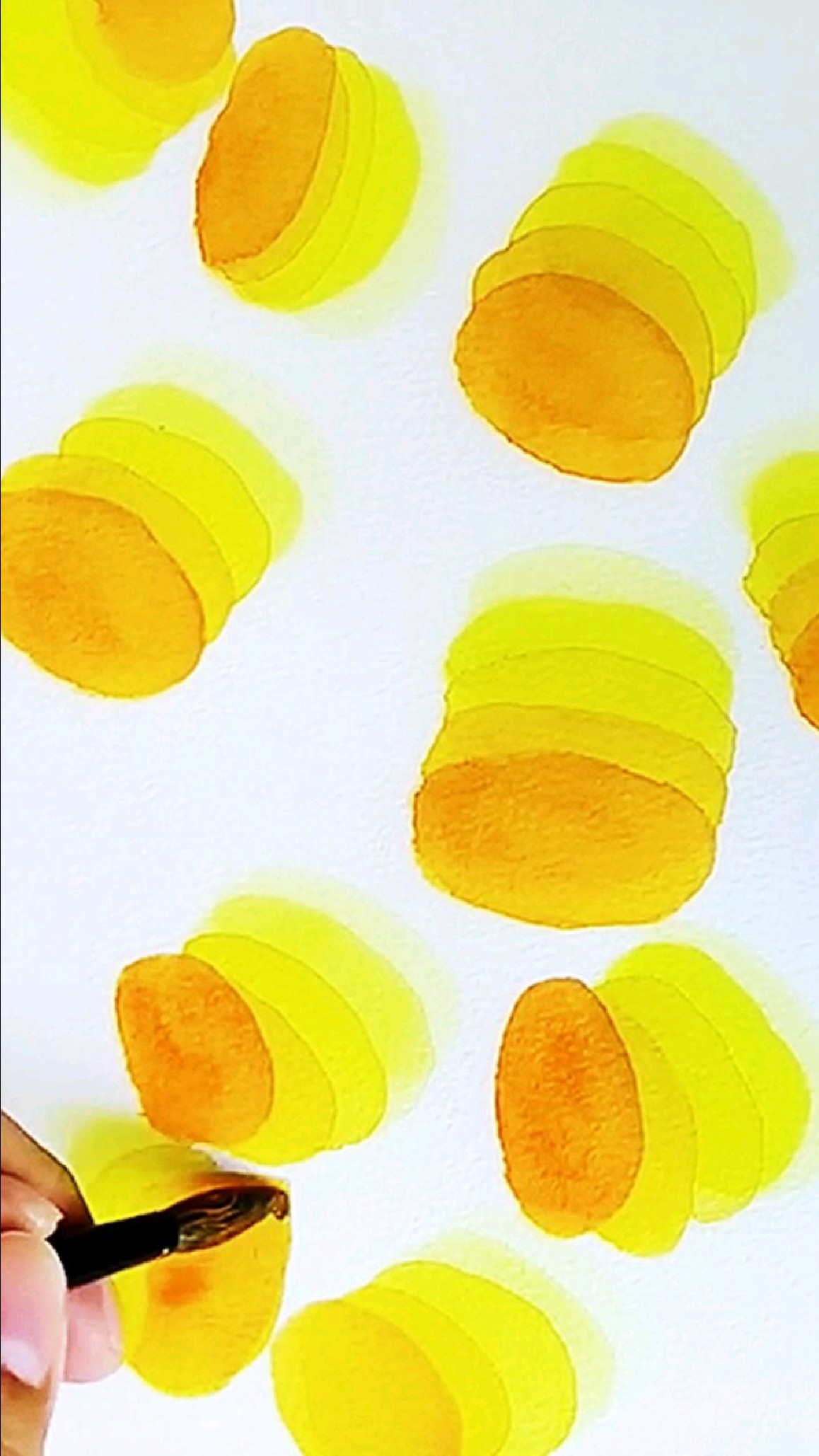 看我这样画薯片