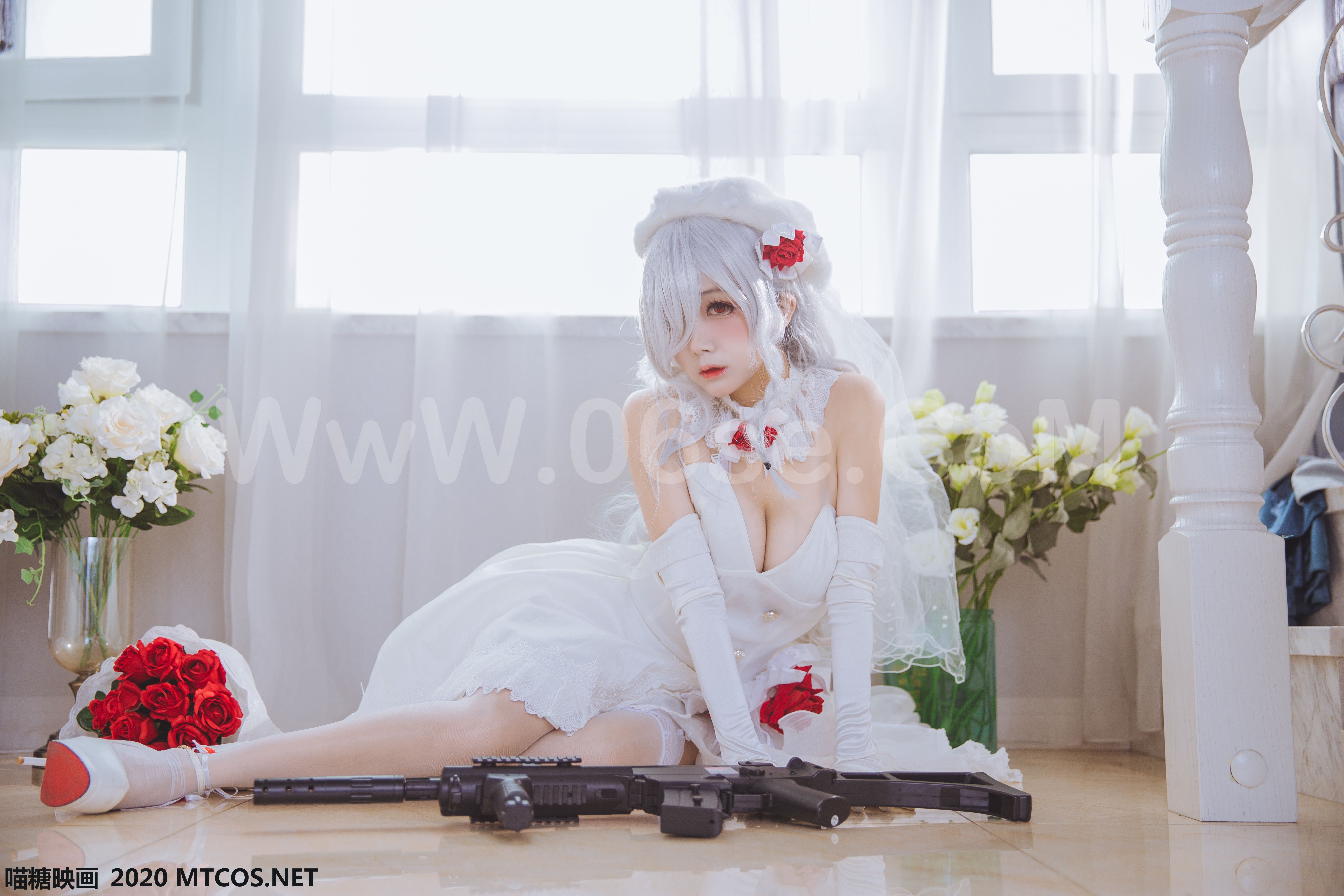 图片[3]-[MTCos] 喵糖映画 Vol.123 花嫁COS-六色网