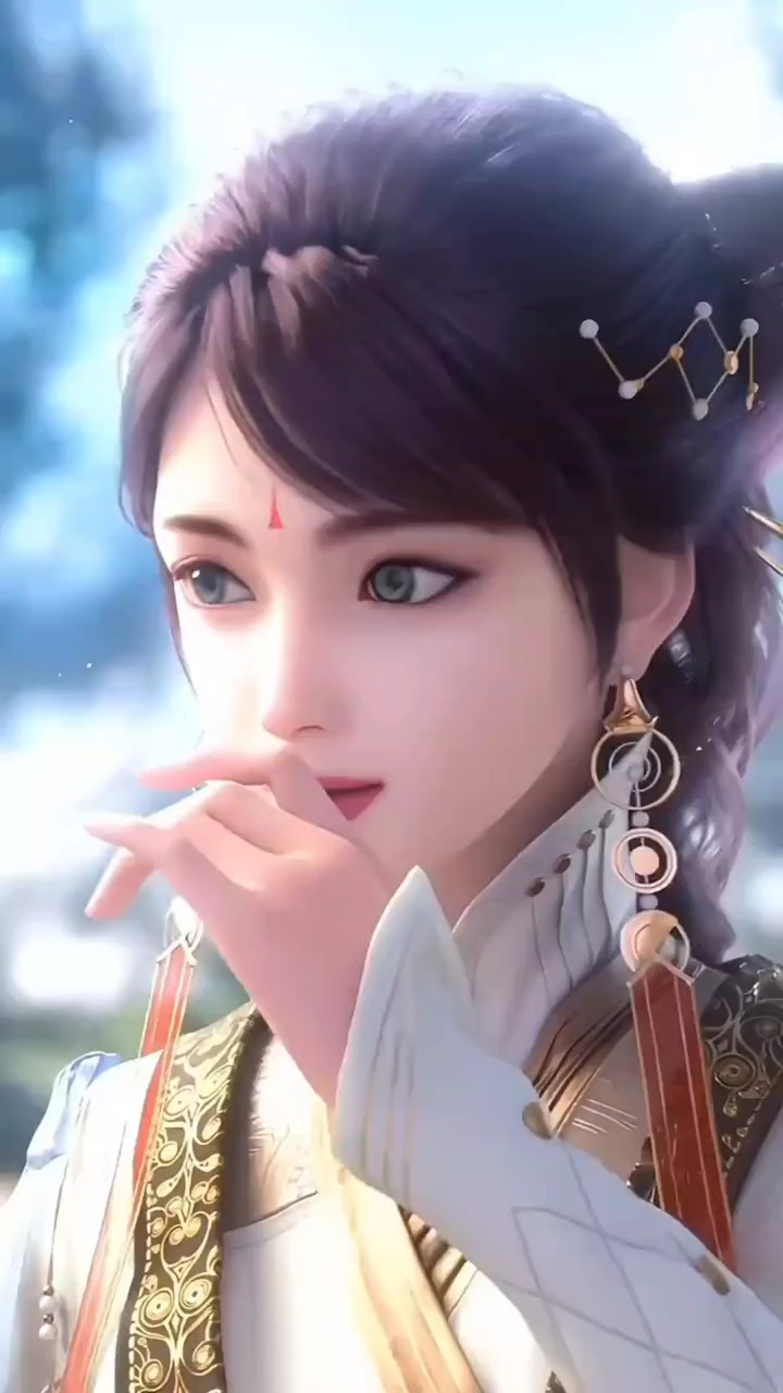 国漫女神，给大家当壁纸了