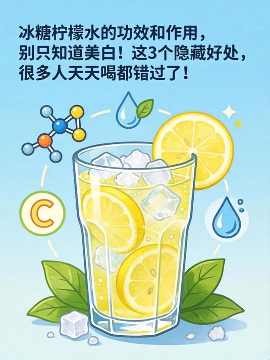 冰糖柠檬水的功效和作用,别只知道美白!这3个隐藏好处,很多人天天喝都错过了!