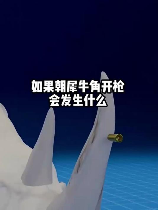 如果朝犀牛角开枪会发生什么？