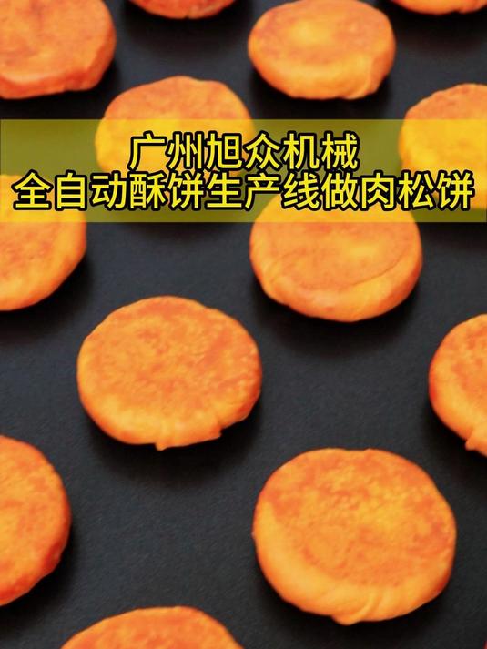 全自动酥饼机做肉松酥饼