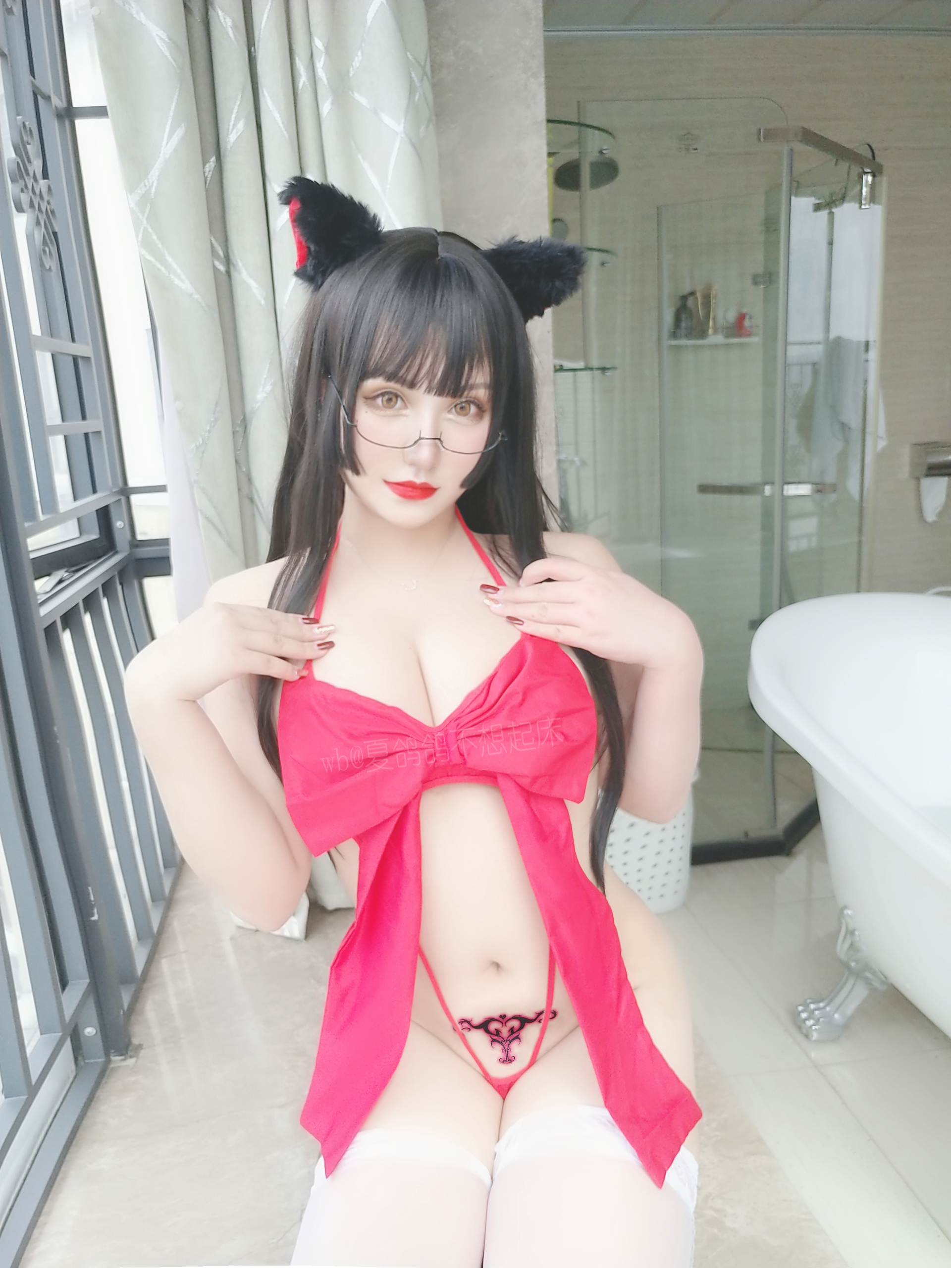 图片[35]-夏鸽鸽不想起床 NO.011 – 红丝带[36P+3V75M]-六色网