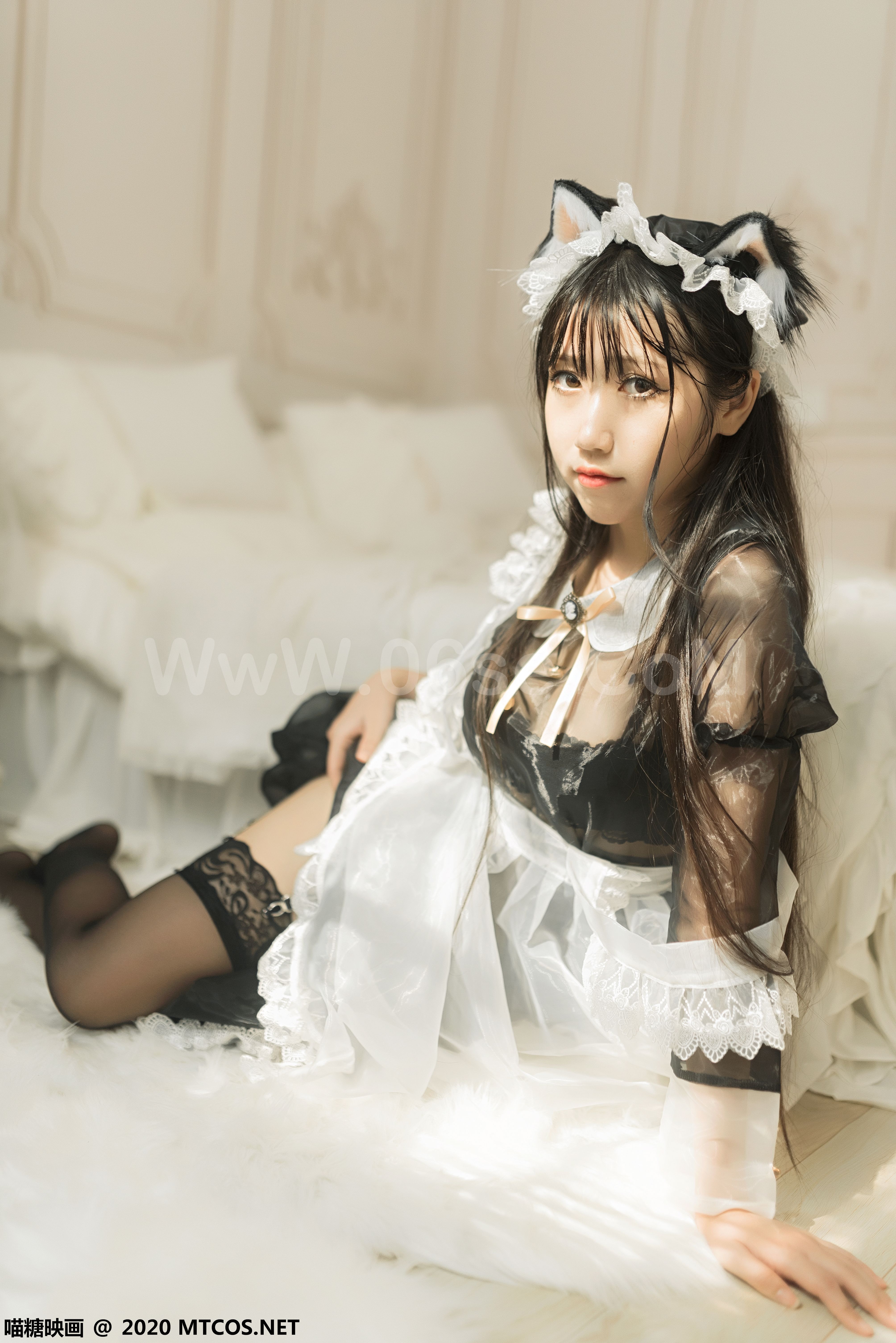图片[36]-[MTCos] 喵糖映画 Vol.084 不呆猫 猫耳女仆装-六色网