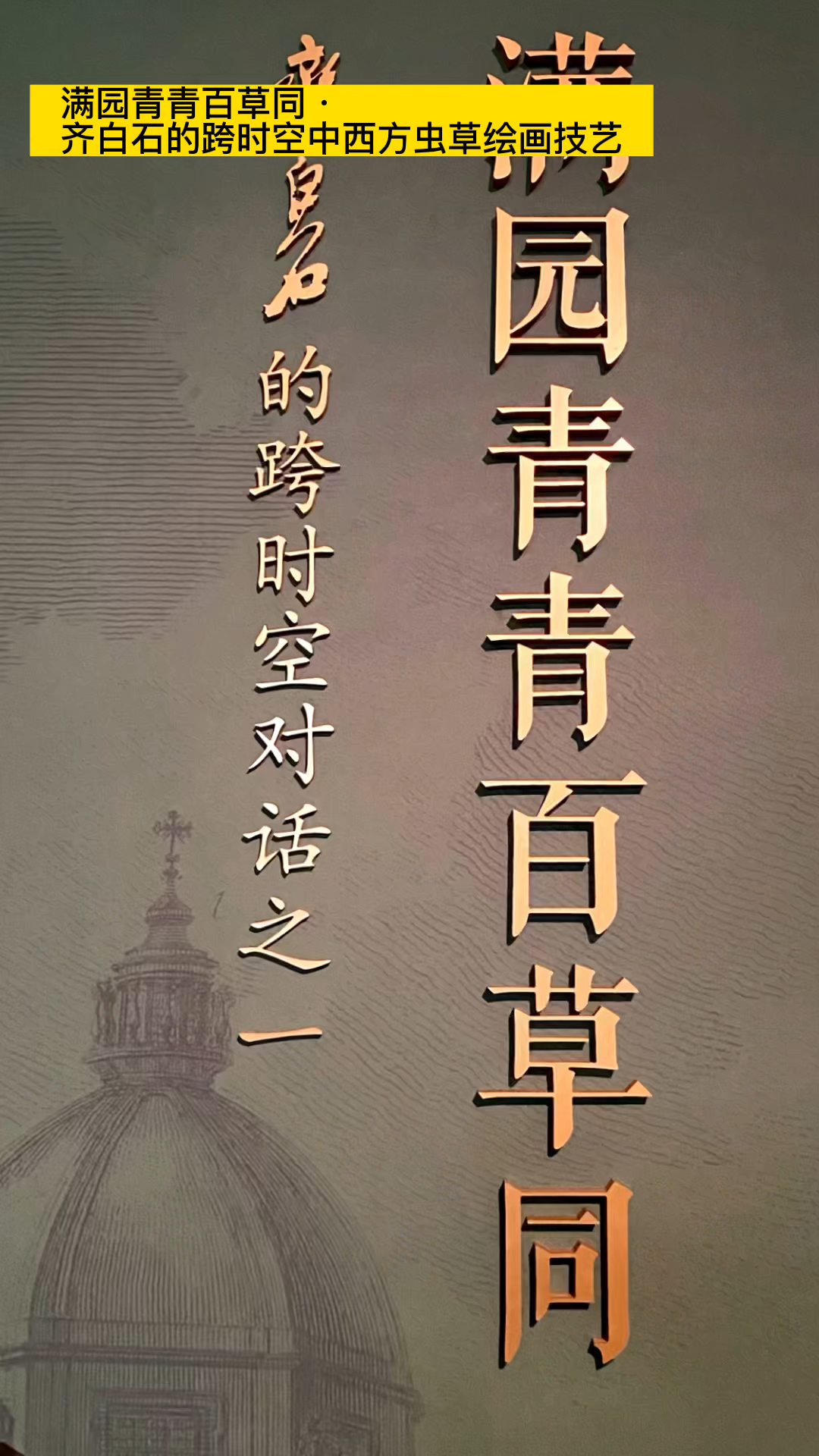 满园青青百草同·齐白石跨时空对话中外虫草绘画技艺