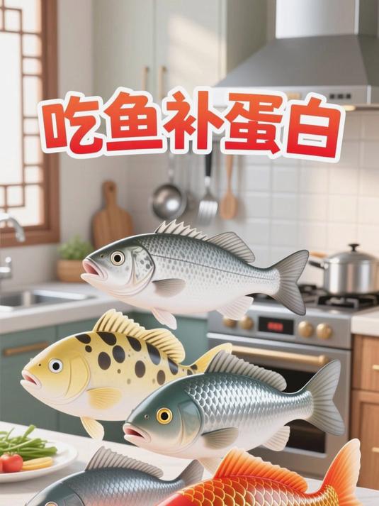 食鲈鱼鳜鱼补优质低脂蛋白，吃草鱼鲤鱼添氨基酸，强身体修复能力