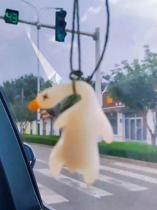 会变色的烤鸭挂件!温度一变换“外衣”,挂着超吸睛