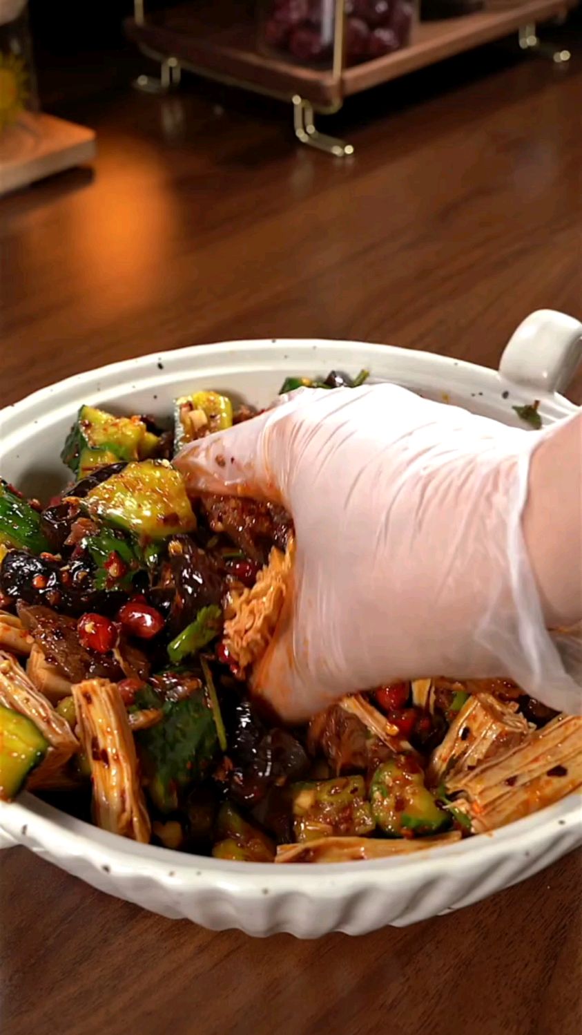 有荤有素的凉拌菜,你们吃过吗