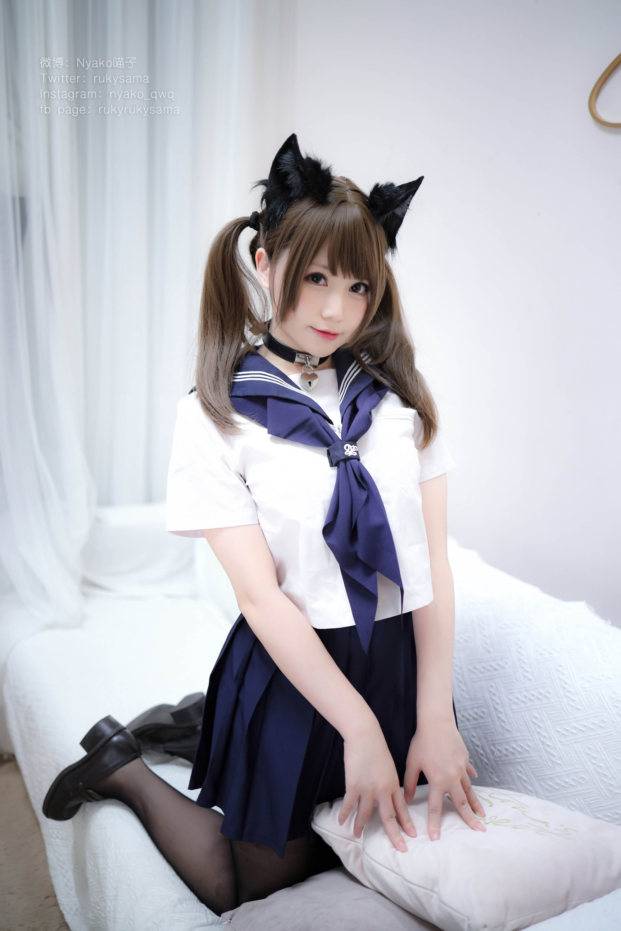 图片[5]-Nyako喵子 NO.007 – 黑丝水手服[150P+5V715M]-六色网