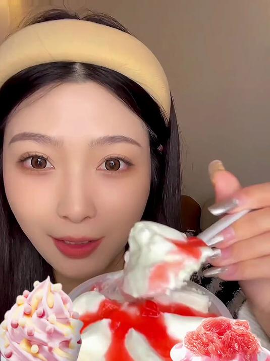 可以化着吃的奶茶冰淇淋，你吃过吗，上口爱新品山茶来了