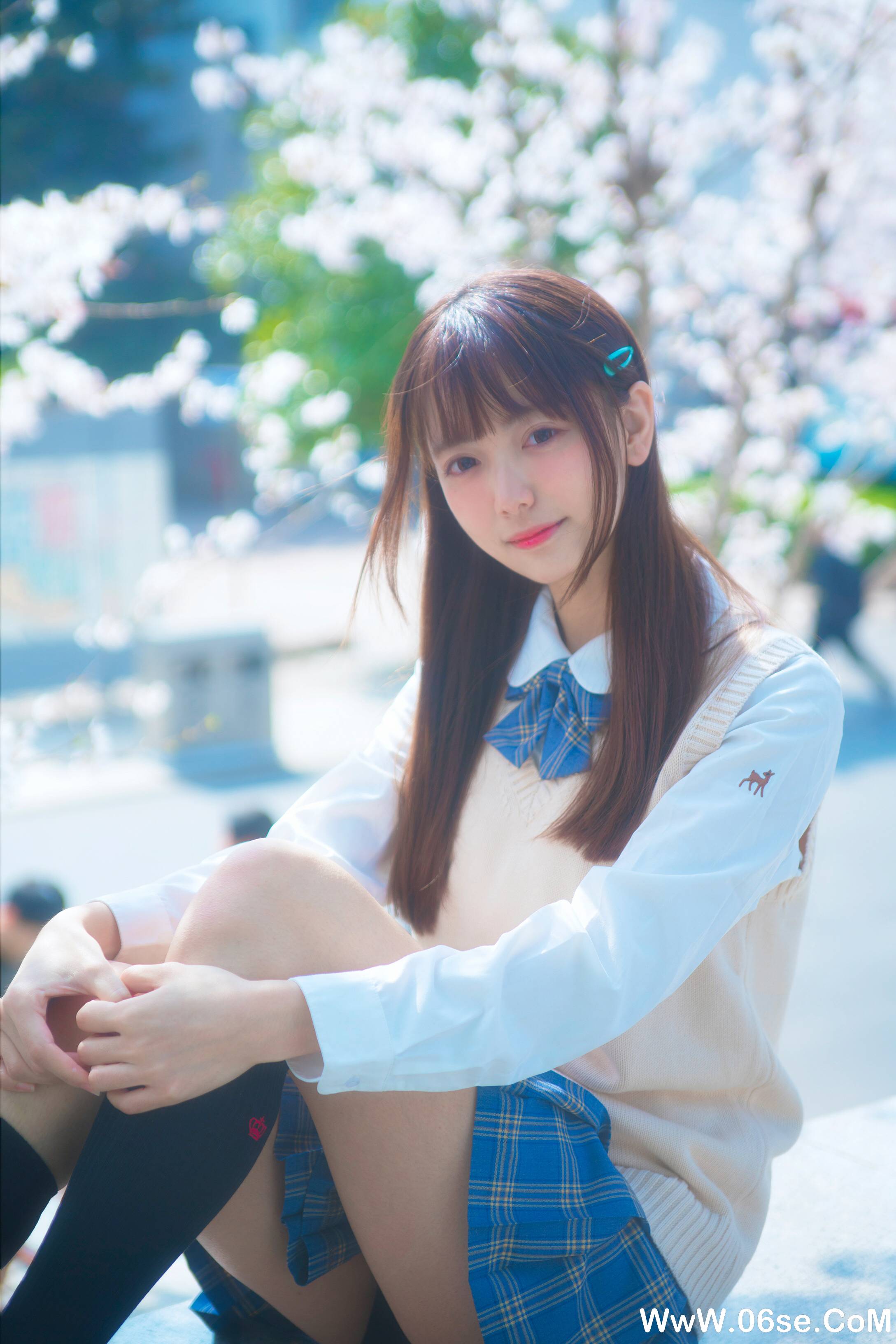 图片[8]-陆卿卿kyokyo NO.001 — 樱花与JK[9P41M]-六色网
