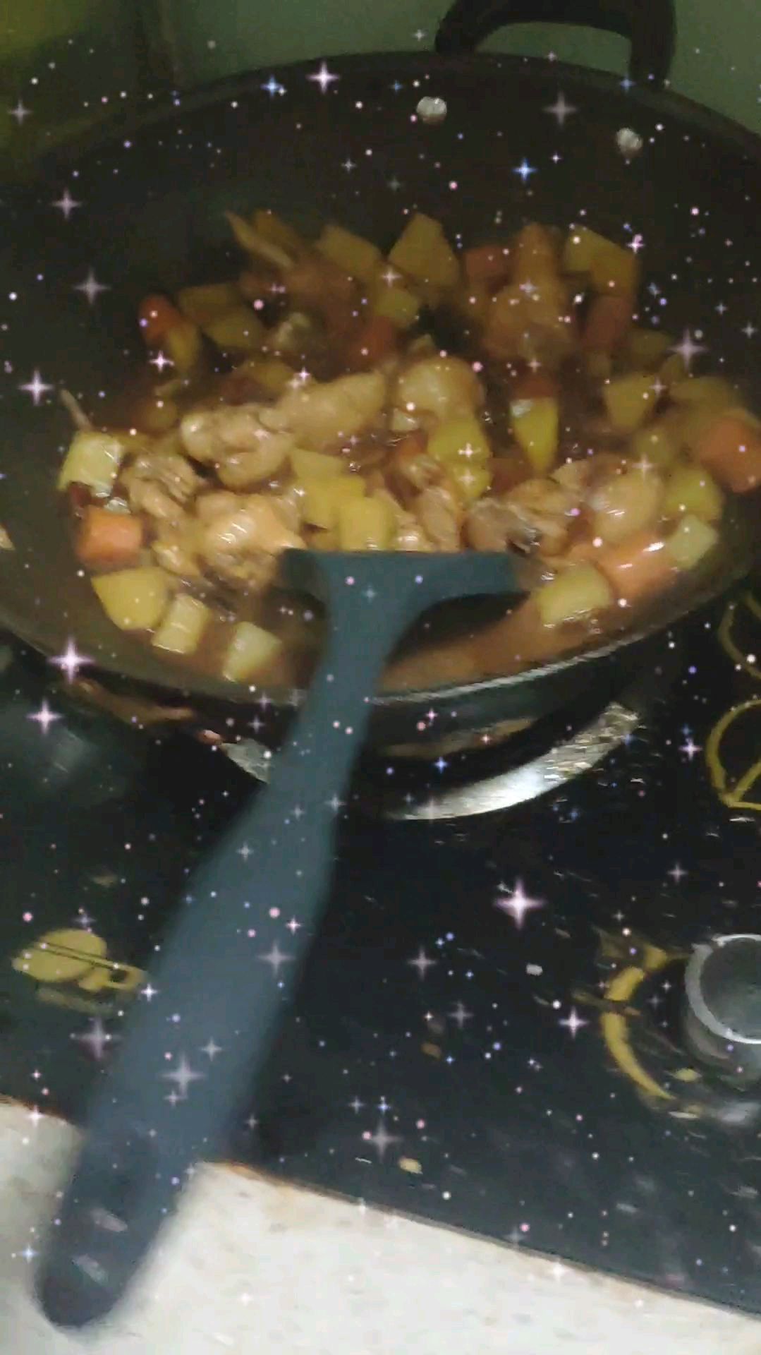 今天做的土豆炖鸡块!