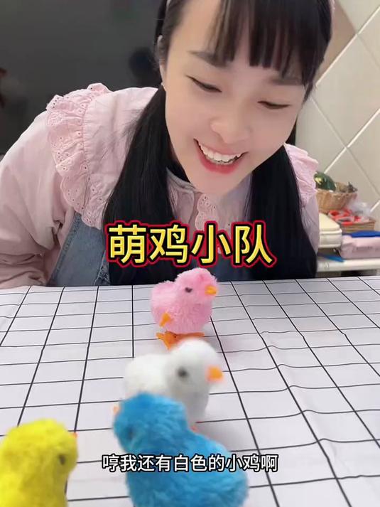 萌萌的小鸡好可爱