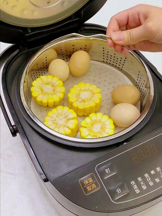 304不锈钢电饭煲蒸笼,蒸包子、玉米、排骨太方便