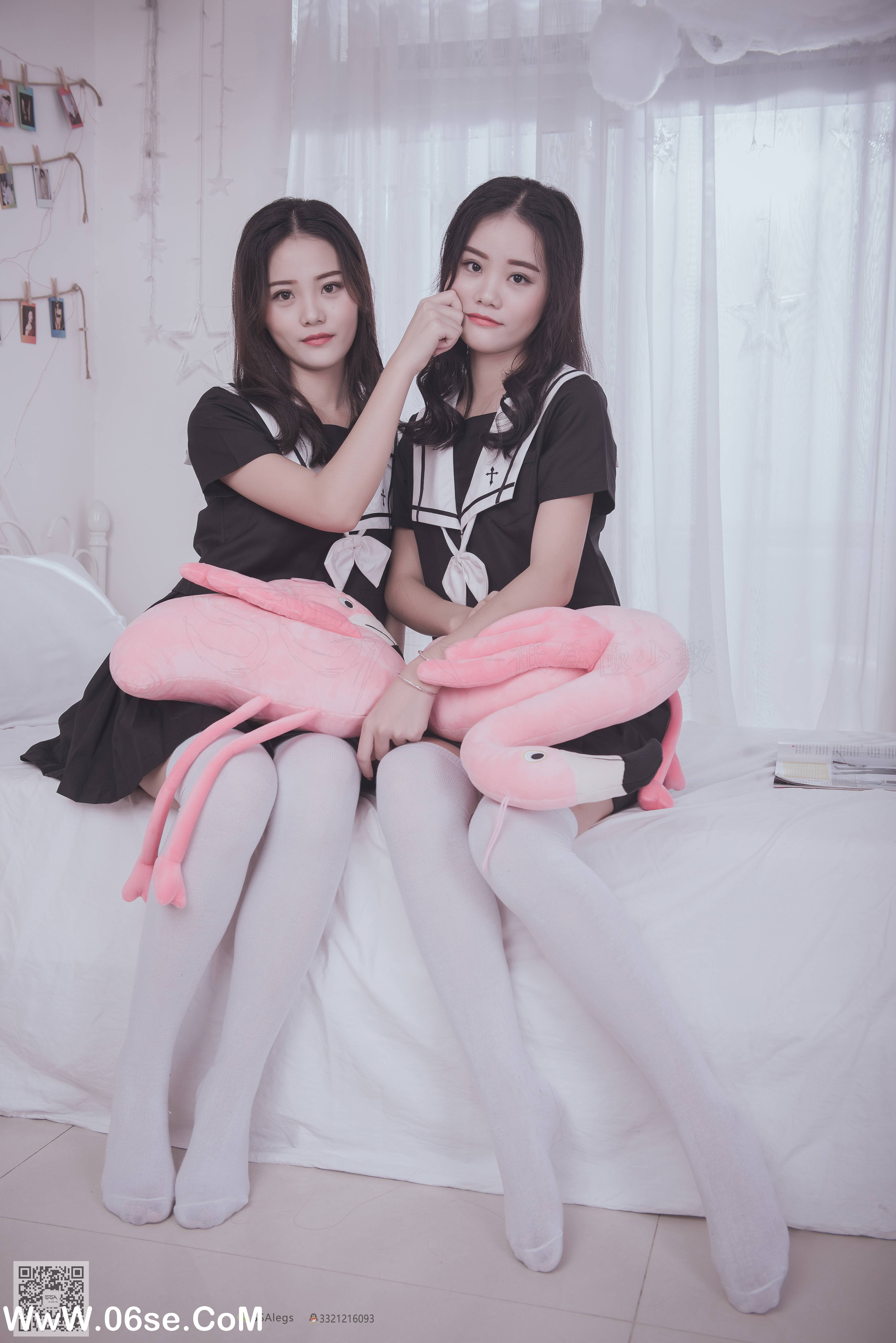 图片[16]-[SSA丝社] NO.028 青青姐妹 姐妹花的JK情[85P928M]-六色网