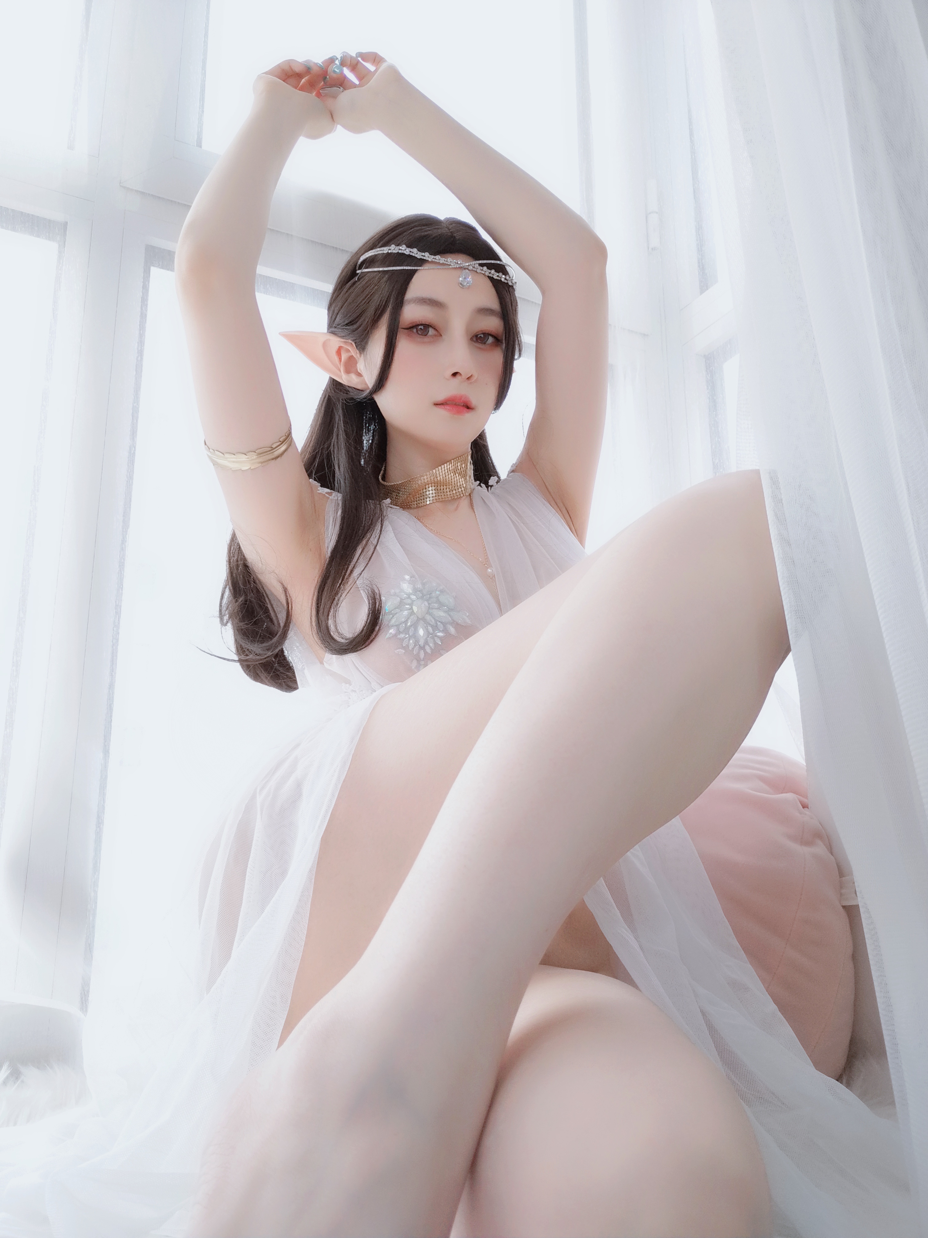 图片[44]-Coser小姐姐白银 NO.038 – 精灵宝石内衣 [70P164M]-六色网