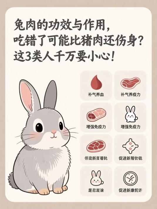 兔肉的功效与作用，吃错了可能比猪肉还伤身？这3类人千万要小心！#健康扬帆季#
