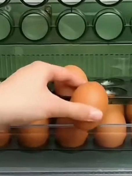 厨房必备！鸡蛋托盘防摔保鲜盒