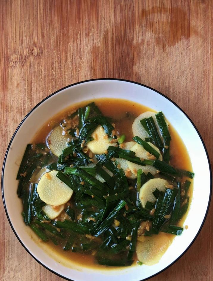 山药家常做法,分享一道山药炒韭菜