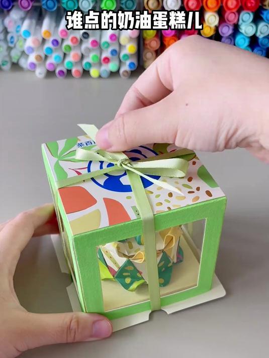 在学校挤奶油被围观手工diy解压简笔画手工教程