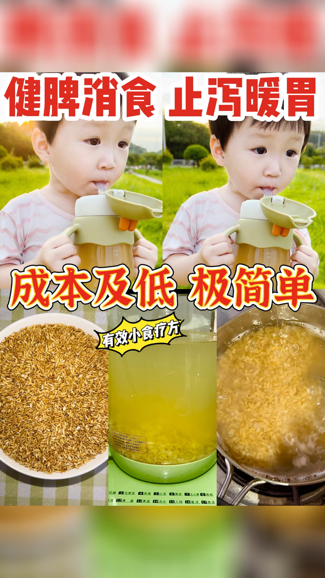 焦米汤|健脾养胃消食止泻 成本低 效果好